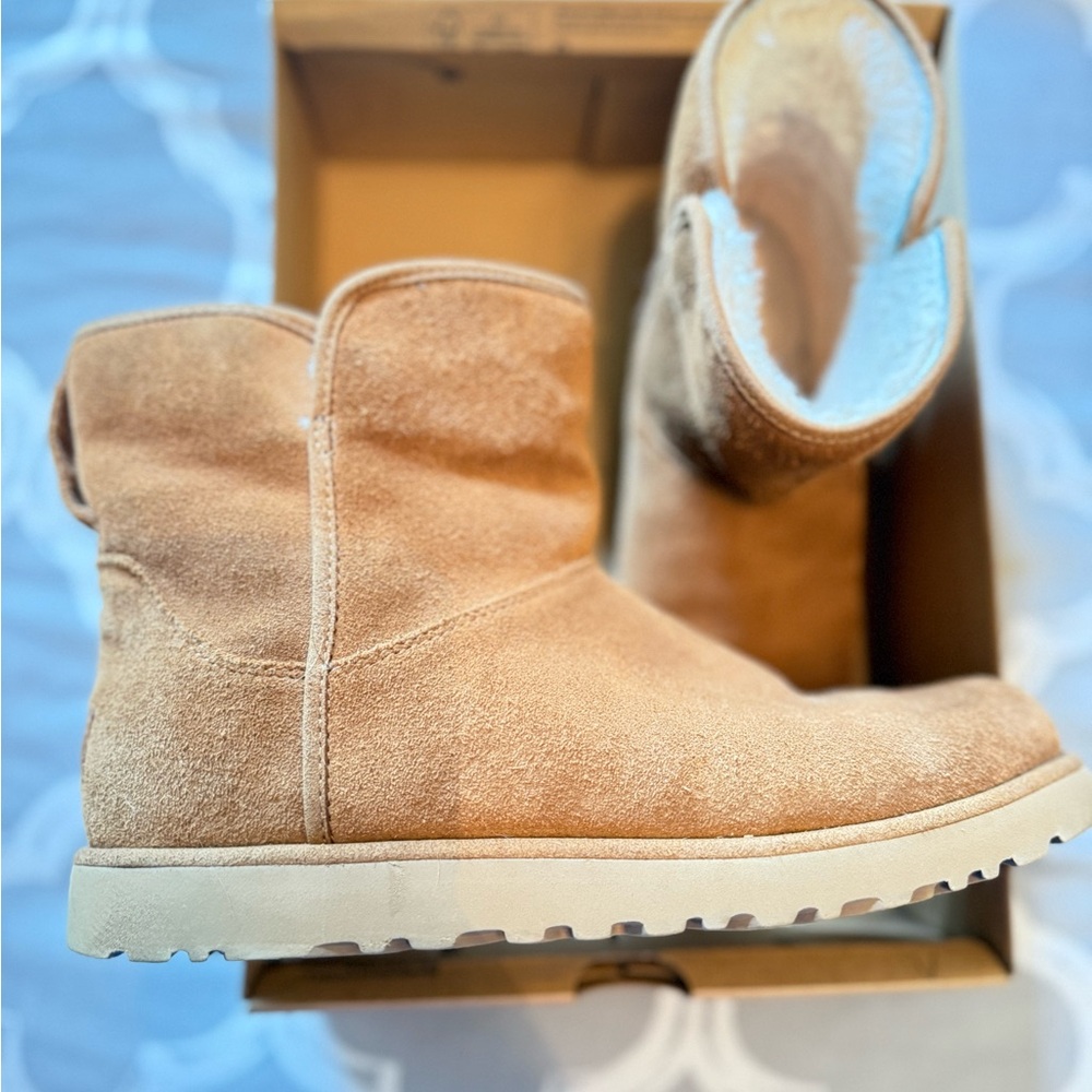 UGG Tan Suede Ankle Boots